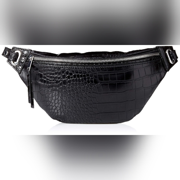 The Drop Preston Crocodile Embossed  Belt Bag - Picture 1 of 4